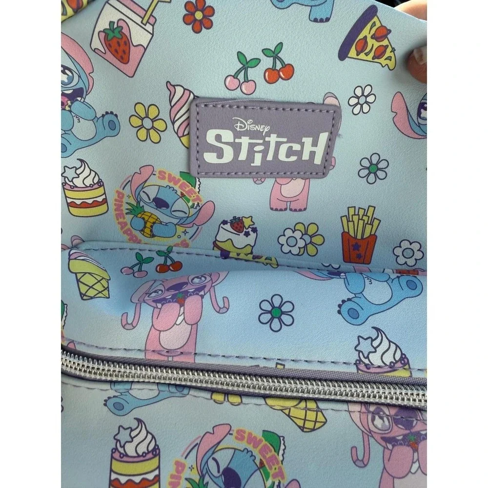Disney Stitch Angel Mini Backpack Kids Blue NWT Bioworld Treats Print NWT